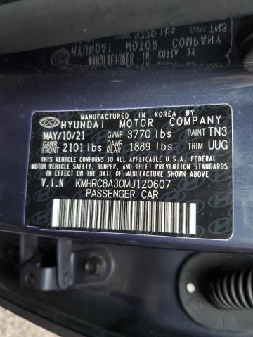 2021 HYUNDAI VENUE SEL - KMHRC8A30MU120607