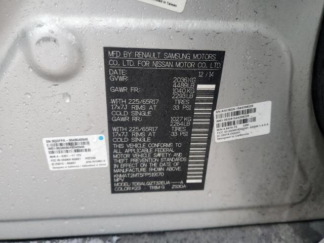 2015 NISSAN ROGUE S - KNMAT2MT5FP519170