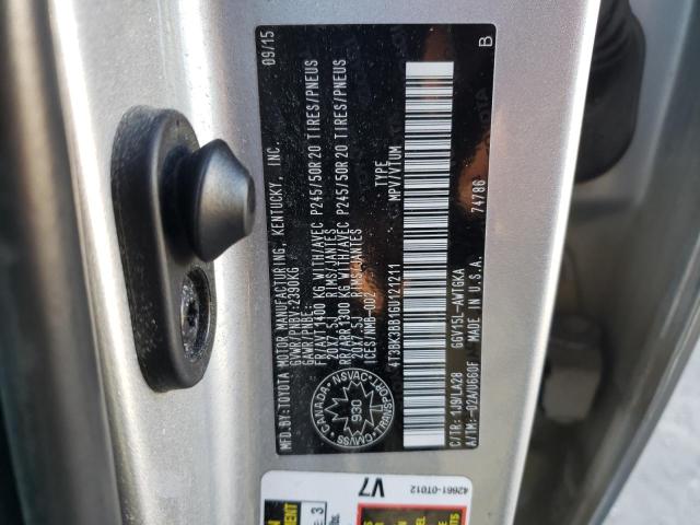 2016 TOYOTA VENZA XLE 4T3BK3BB1GU121211