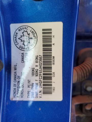 2018 HONDA CIVIC LX - 2HGFC2F65JH023667