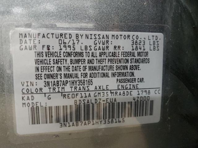 VIN 3N1AB7AP1HY358165 2017 NISSAN SENTRA no.12