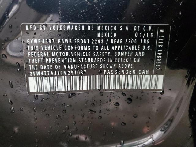 2015 VOLKSWAGEN JETTA GLI - 3VW4T7AJ1FM291037