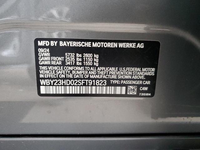 VIN WBY23HD02SFT91823 2025 BMW I4 EDRIVE no.12