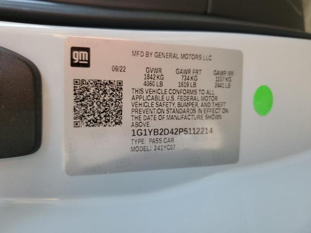 2023 CHEVROLET CORVETTE S - 1G1YB2D42P5112214