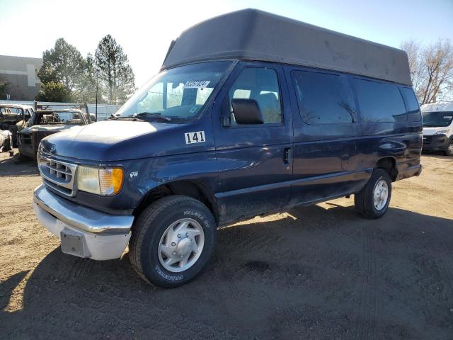 FORD ECONOLINE 2002 blue  gas 1FBSS31L72HB39404 photo #3