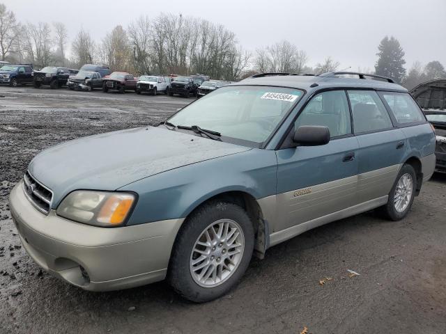 SUBARU LEGACY OUT 2000 green  gas 4S3BH6750Y6648081 photo #1