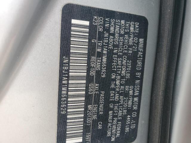 2021 NISSAN ROGUE SPOR - JN1BJ1AW1MW663629