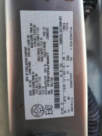 2020 FORD F150 SUPER - 1FTEW1EP4LFB00877