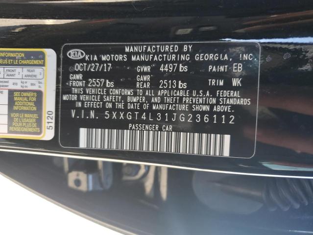 VIN 5XXGT4L31JG236112 2018 KIA OPTIMA no.13