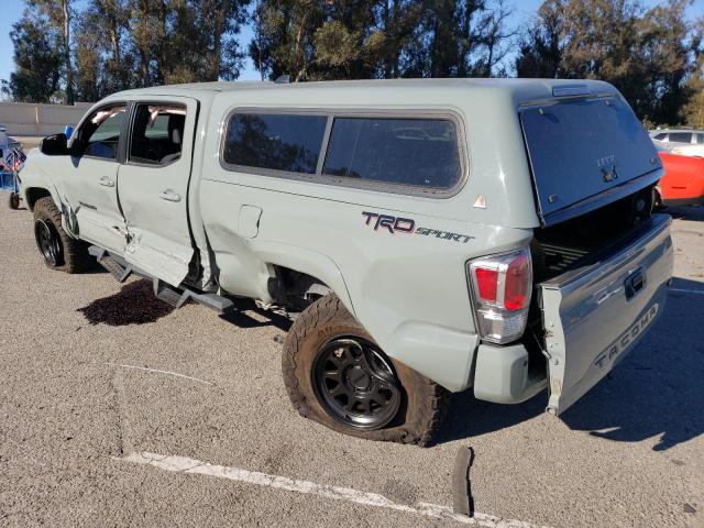 TOYOTA TACOMA DOU 2022 green  gas 3TMBZ5DN8NM035374 photo #3