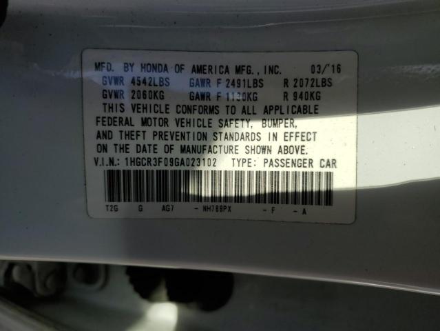 2016 HONDA ACCORD EXL - 1HGCR3F09GA023102