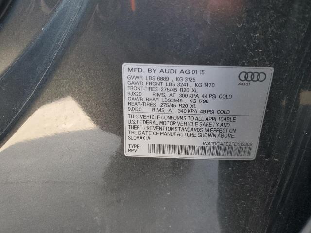 2015 AUDI Q7 PRESTIG - WA1DGAFE2FD015309