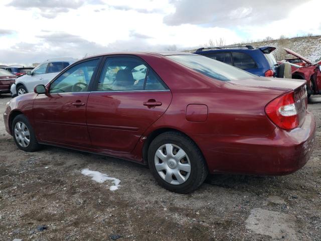 TOYOTA CAMRY LE 2002 red  gas JTDBE32K320069536 photo #3