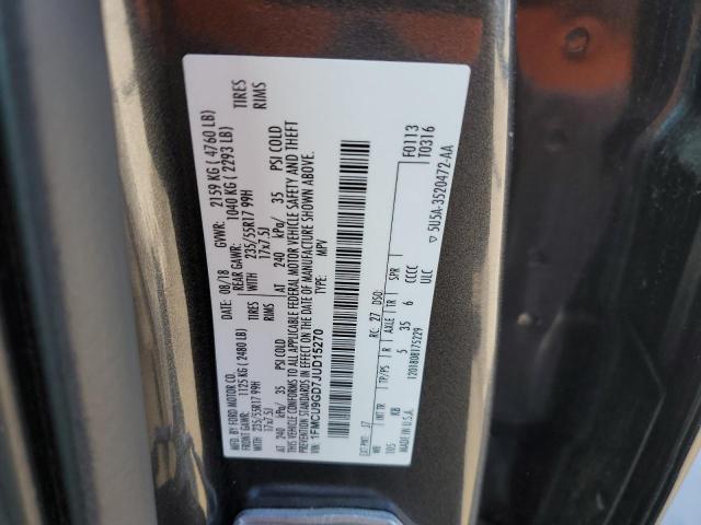 VIN 1FMCU9GD7JUD15270 2018 FORD ESCAPE no.13