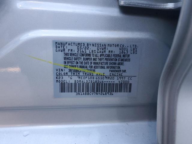 2022 NISSAN SENTRA SV - 3N1AB8CV7NY268936
