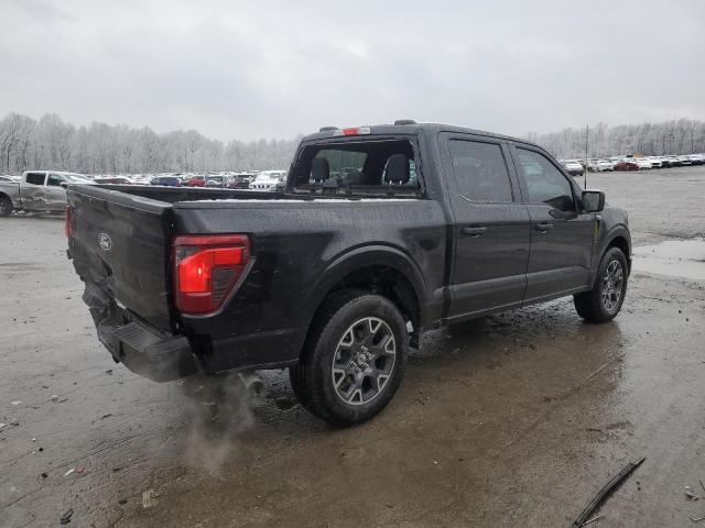 FORD F150 STX 2024 black  gas 1FTEW2KP4RKD43597 photo #4