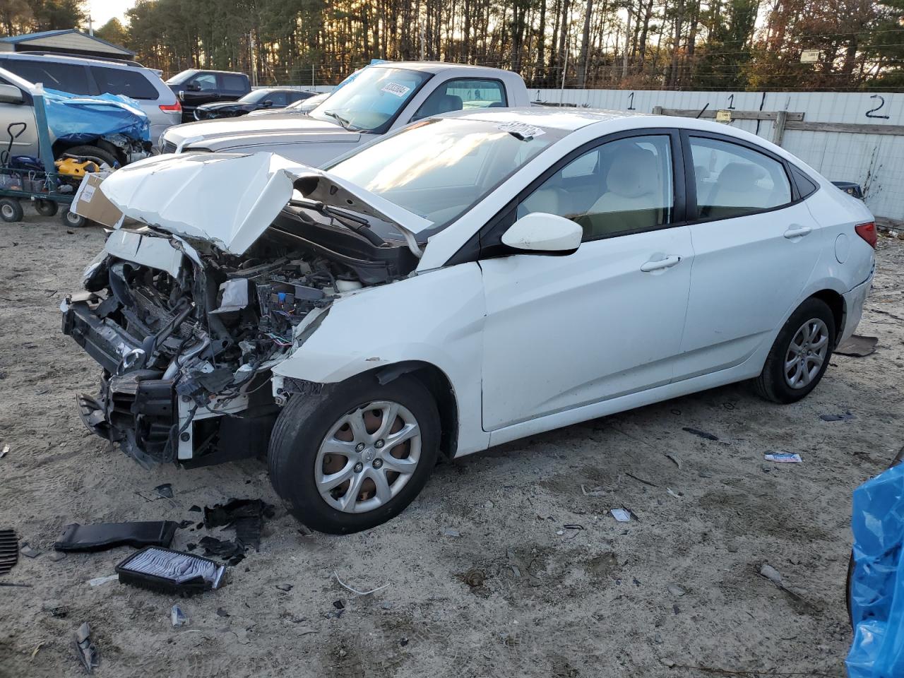 Lot #3024246846 2012 HYUNDAI ACCENT GLS