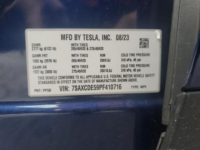 2023 TESLA MODEL X - 7SAXCDE59PF410716