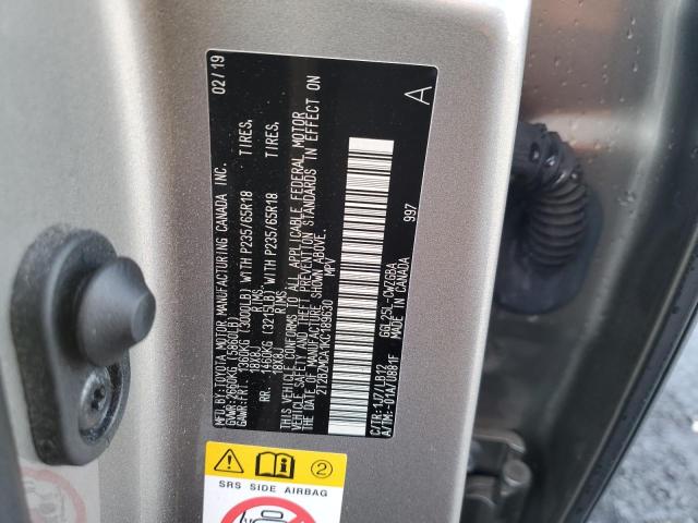 VIN 2T2BZMCA1KC189630 2019 LEXUS RX350 no.13