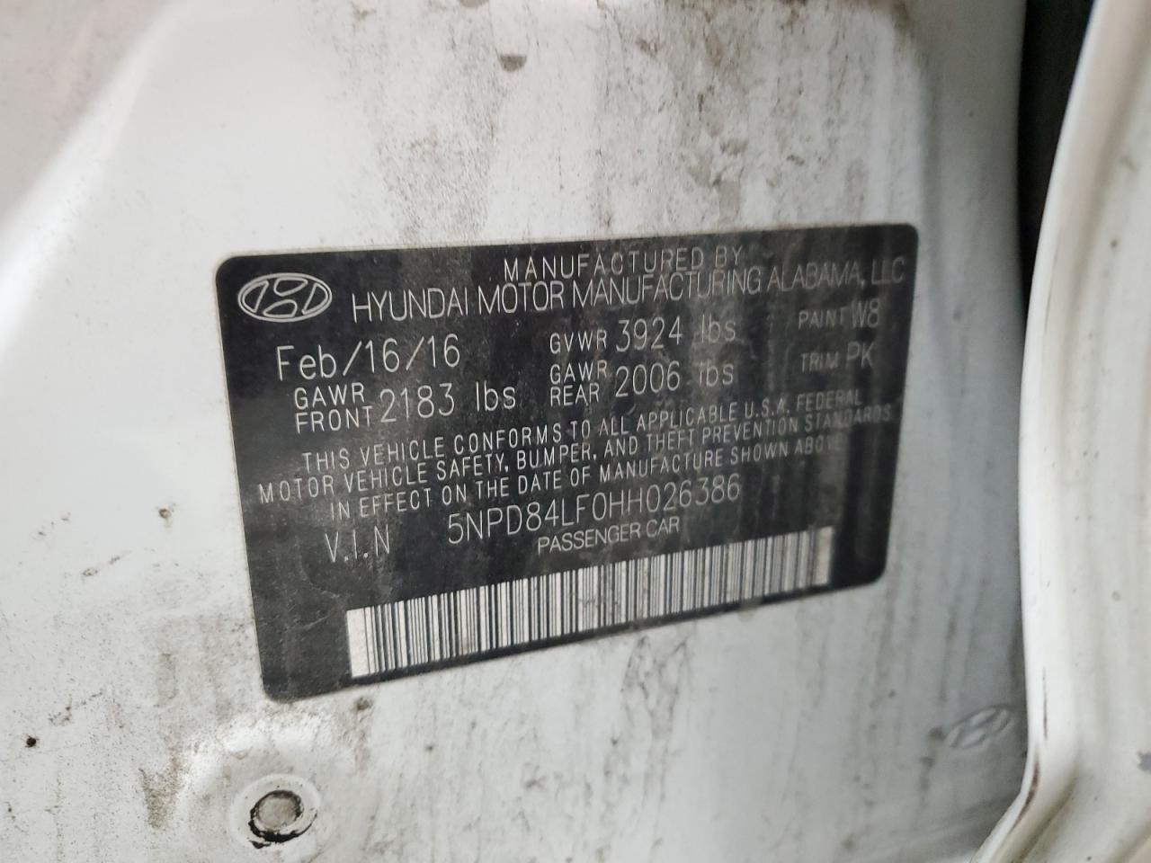 Lot #3030473493 2017 HYUNDAI ELANTRA SE