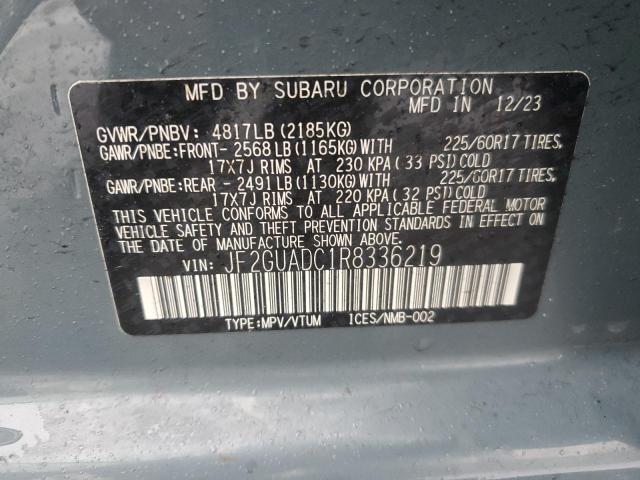 2024 SUBARU CROSSTREK - JF2GUADC1R8336219