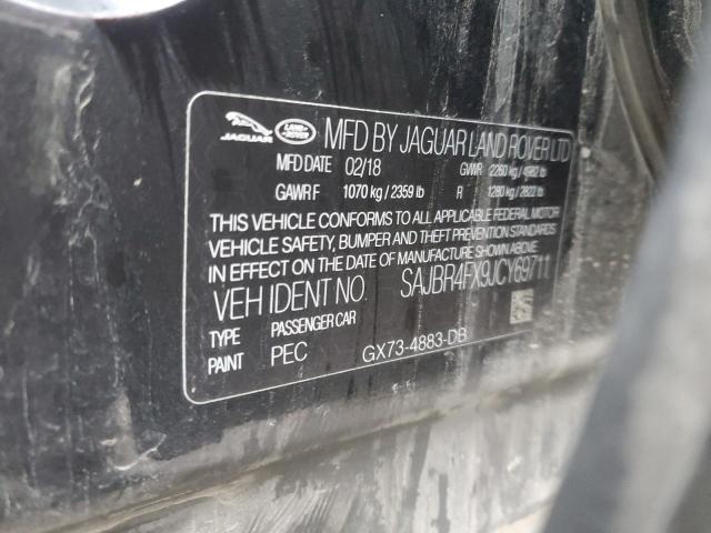 2018 JAGUAR XF SAJBR4FX9JCY69711