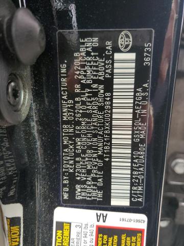 2019 TOYOTA AVALON XLE - 4T1BZ1FBXKU029848