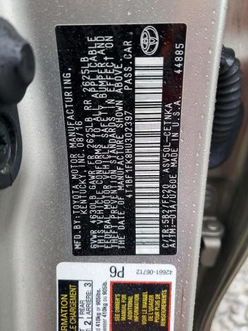 2017 TOYOTA CAMRY LE - 4T1BF1FK8HU302397