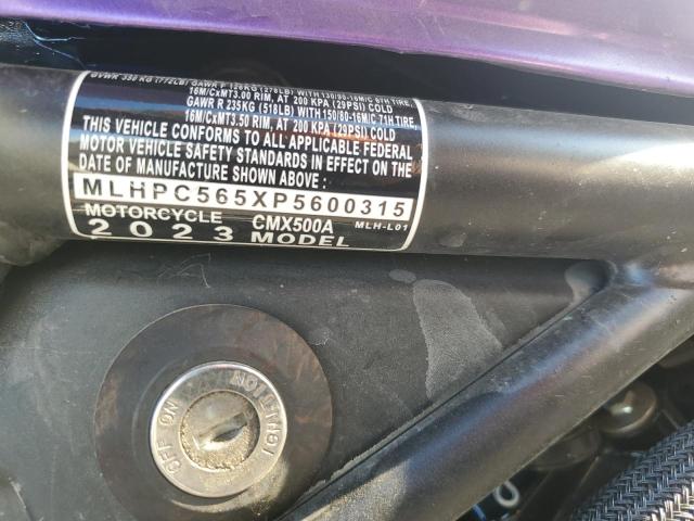 2023 HONDA CMX500 A MLHPC565XP5600315