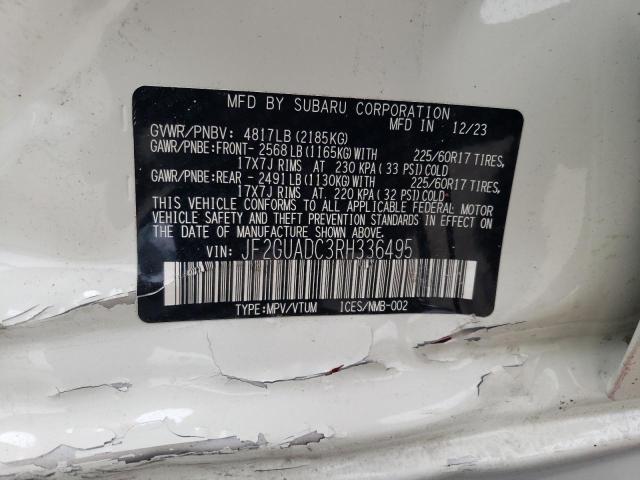 2024 SUBARU CROSSTREK - JF2GUADC3RH336495