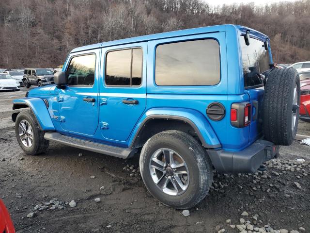 JEEP WRANGLER U 2022 blue  gas 1C4HJXEG3NW246088 photo #3