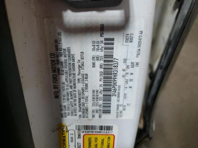 2017 FORD FUSION TIT - 3FA6P0K99HR318377