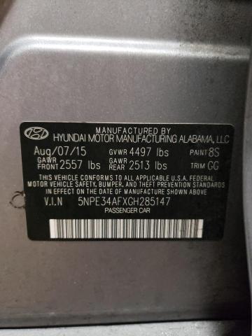 VIN 5NPE34AFXGH285147 2016 HYUNDAI SONATA no.12