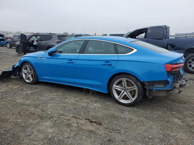 AUDI A5 PREMIUM 2021 blue  gas WAUDACF59MA053554 photo #3