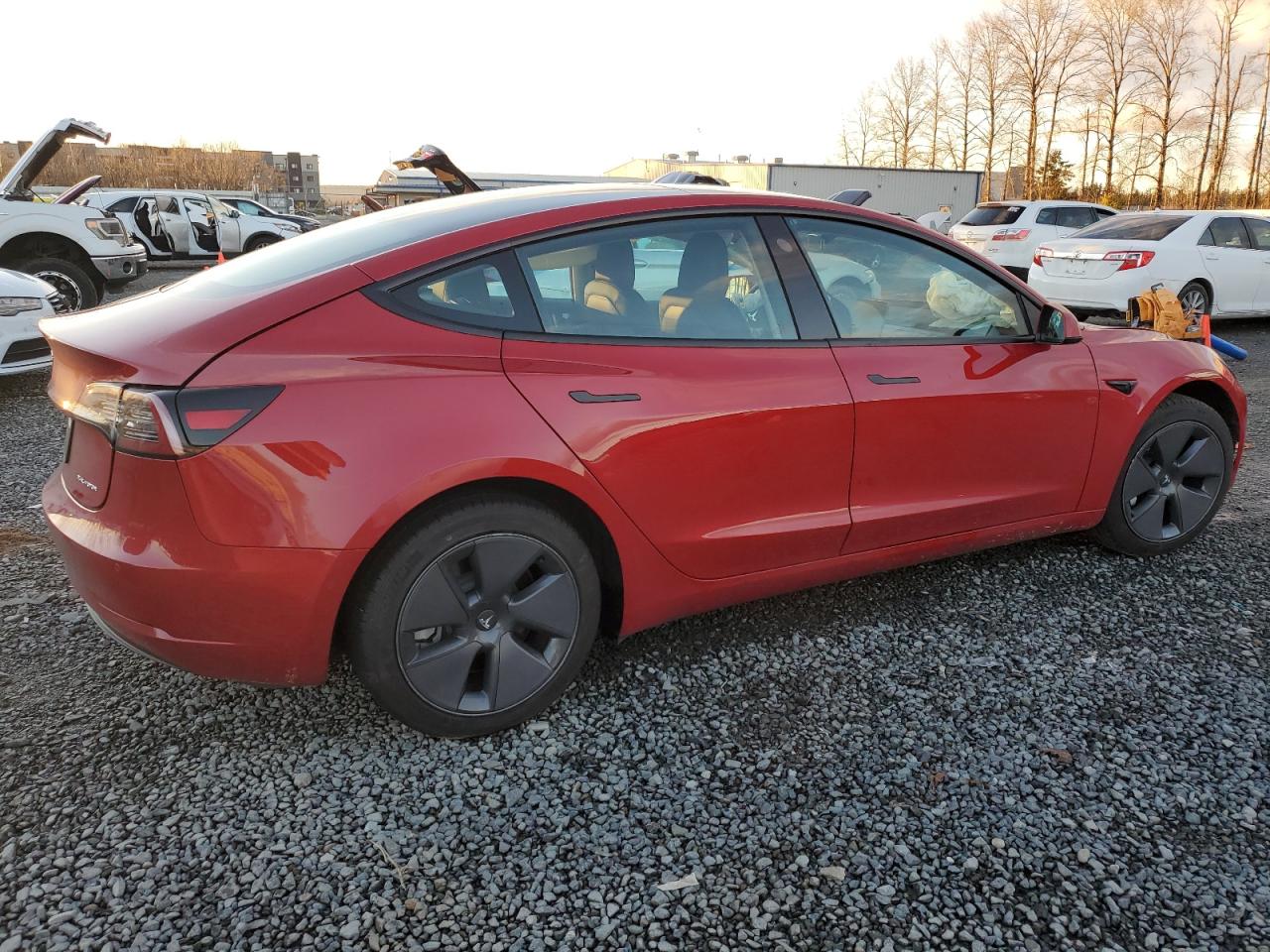 Lot #3034519736 2022 TESLA MODEL 3