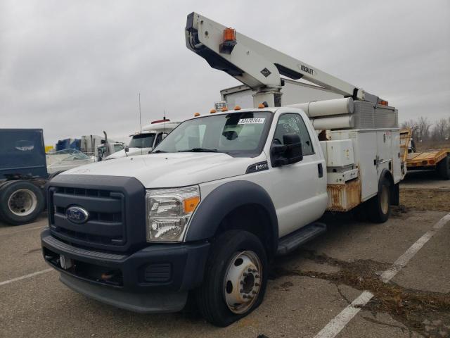 FORD F450 SUPER 2014 white  gas 1FDUF4GY0EEA62541 photo #1