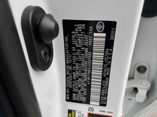2018 TOYOTA CAMRY L - 4T1B11HK0JU027996