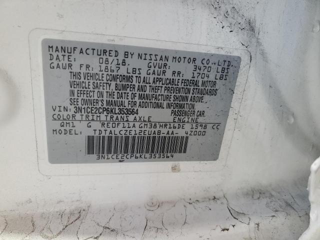 2019 NISSAN VERSA NOTE 3N1CE2CP6KL353564