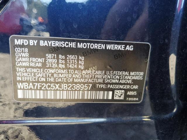 2018 BMW 750 XI - WBA7F2C5XJB238957