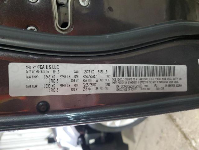 2017 DODGE JOURNEY SX - 3C4PDCBG5HT509353