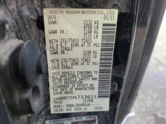 2015 NISSAN FRONTIER 1N6BDCT3FN753615