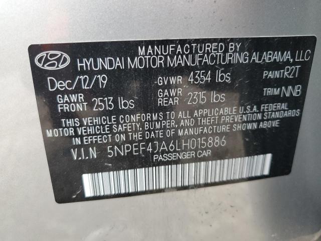2020 HYUNDAI SONATA SEL 5NPEF4JA6LH015886