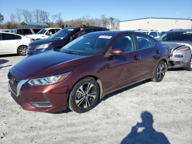 NISSAN SENTRA SV 2021 burgundy  gas 3N1AB8CV7MY211151 photo #1