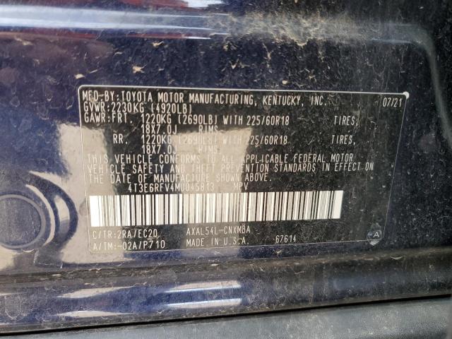 VIN 4T3E6RFV4MU045813 2021 TOYOTA RAV4 no.14