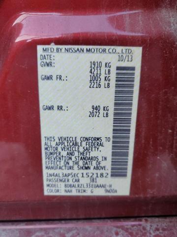 VIN 1N4AL3AP5EC152182 2014 NISSAN ALTIMA no.12