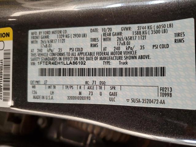 2020 FORD RANGER XL - 1FTER4EH1LLA86102