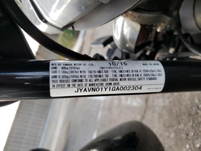 2016 YAMAHA XVS950 AC JYAVN01Y1GA002304