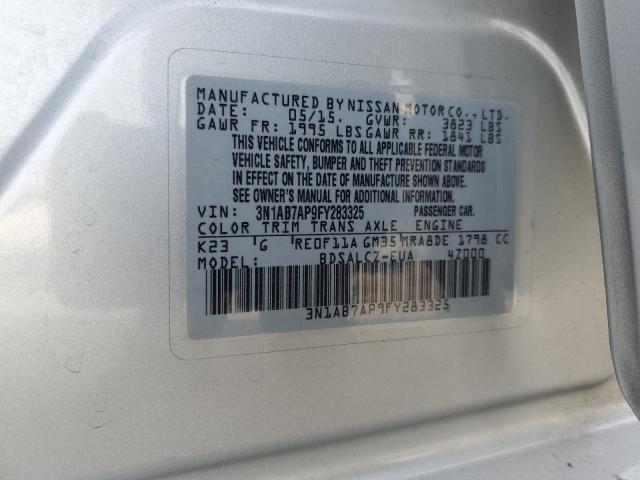 2015 NISSAN SENTRA S - 3N1AB7AP9FY283325