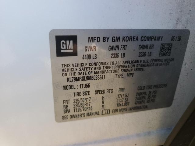 2021 CHEVROLET TRAILBLAZE - KL79MRSL9MB023341