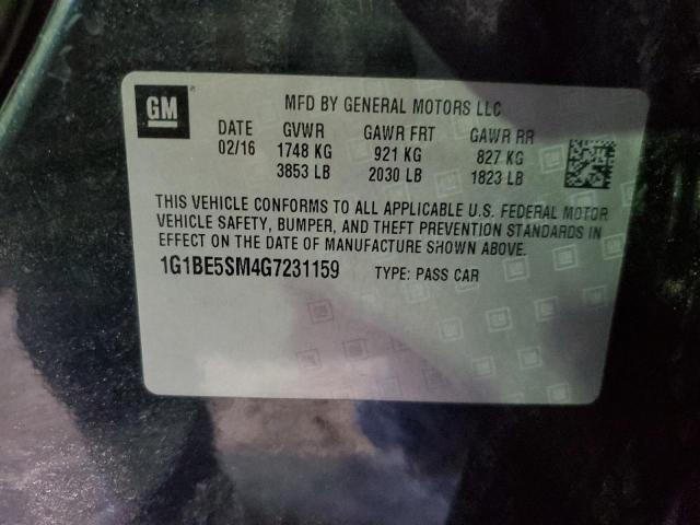 2016 CHEVROLET CRUZE LT - 1G1BE5SM4G7231159
